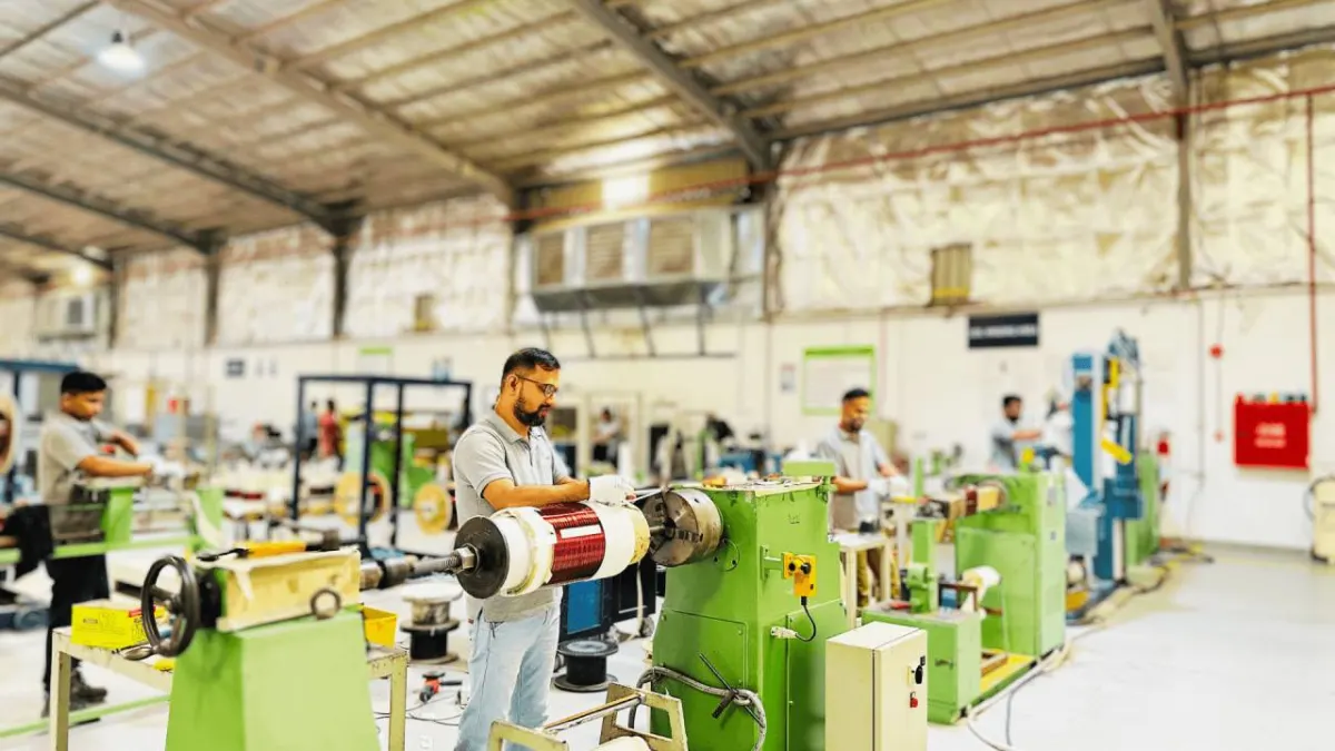 Magnetic Control engineers at work in the factory