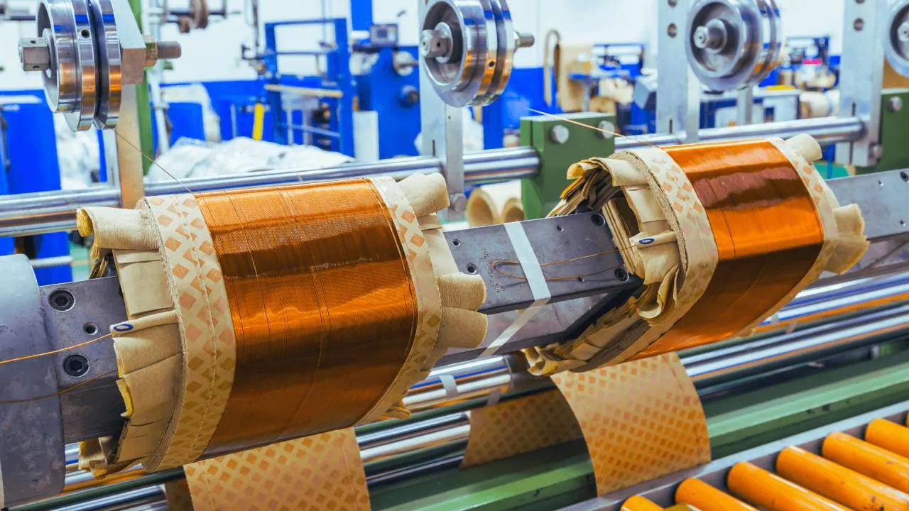 Transformer coils being wound at the Magnetic Control factory